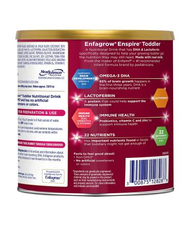 Enfagrow Enspire Toddler Nutritional Drink | Brain & Immune Support | Non-GMO | 24 oz Powder Tub (Pack of 4) - Buy Online on GoSupps.com