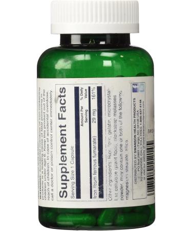 Swanson Blackstrap Molasses Elemental Iron 29mg Capsules - 120 Count - Buy Online on GoSupps.com
