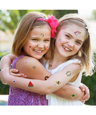 Konsait Temporary Tattoos for Girls Boys Kids Women (30 Sheets) - Cute Waterproof Fake Tattoos for Parties - Buy Online on GoSupps.com