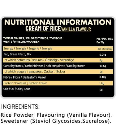 NXT Nutrition Cream of Rice 2kg - 80 Servings (Vanilla) | Shop Now - Buy Online on GoSupps.com