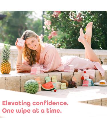 Buy Sample Size Feminine Wipes - pH Balanced Biodegradable Flavored Intimate Wipes | 24 Pack - International Shipping Available - Buy Online on GoSupps.com