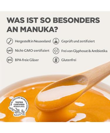 Buy 500+ MGO Manuka Honey 250g - Premium Quality Tested in New Zealand - NaturalPi  - Buy Online on GoSupps.com