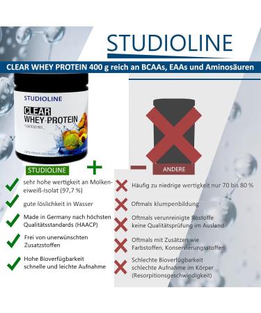  B.P.V Clear Whey Protein Isolate (97.7%) - 400g - Rich in BCAAs EAAs and amino acids - Buy Online on GoSupps.com