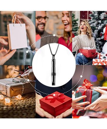 Anxiety Relief Breathing Necklace - Stop Smoking, Calm Anxiety, Stainless Steel Meditation Practice for Women - Buy Online on GoSupps.com