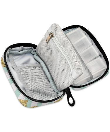 Shop Naanle Stripe Mermaid Tail Pill Box | 7-Day Travel Organizer | Compact Vitamin & Supplement Holder - Buy Online on GoSupps.com