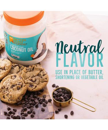 BetterBody Foods Organic Coconut Oil - Refined, Neutral Flavor, Non-GMO Cooking Oil 56 oz - Buy Online on GoSupps.com
