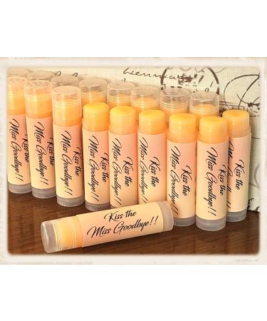 10 KISS THE MISS GOODBYE Mimosa Flavored Lip Balms - Perfect Favors for Bridal Showers & Bachelorette Parties - Buy Online on GoSupps.com