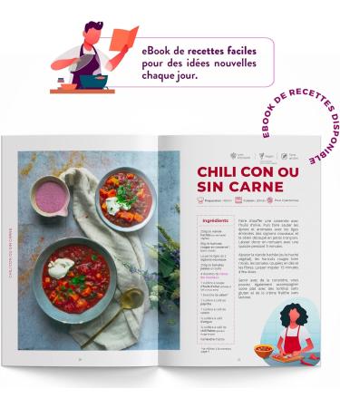 NUTRI & CO Organic Fibers - 100% Natural Laxative Relieves Constipation - Balance Intestinal Flora - Transit Detox Colon - Recipe eBook - 150g of Vegetable Powder - Made in France - Buy Online on GoSupps.com