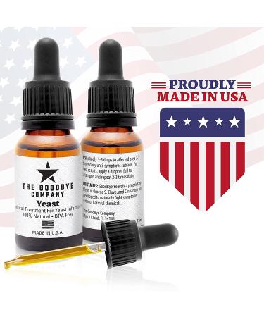 Goodbye Yeast Essential Oil Serum - USA Made Yeast Infection Treatment (15ml) - For Women and Men - 0.50 Fl Oz - Buy Online on GoSupps.com