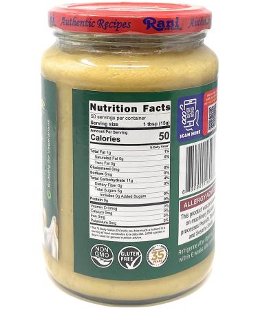 Rani Ginger Garlic Cooking Paste 26.5oz (750g) Glass Jar  Vegan | Gluten Free | NON-GMO | No Colors | Indian Origin Ginger Garlic 1.65 Pound (Pack of 1) - Buy Online on GoSupps.com