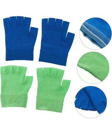 Beatifufu 2 Pairs Gel Gloves Moisturizing Gloves Reusable Half Finger Gloves Moisturizing Fingerless Gloves Essential Oils Gloves Cracked Hands Repair Gloves Grooming Glove Knitting 16X13X1CM - Buy Online on GoSupps.com