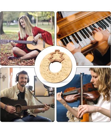 Wooden Melody Tool | Round Chord Wheel for Musicians | Circle of Fifths | Enhance Your Music Skills - Buy Online on GoSupps.com