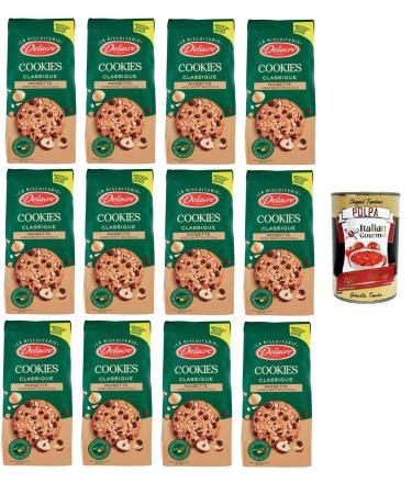 Italian Gourmet E.R. Delacre Cookies Classic Hazelnut Hazelnut 12 x 136g + Italian Gourmet Polpa 400g