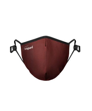 Livinguard PRO MASK | 3-layer face mask | Adjustable washable reusable (M Cosmic Red) - Buy Online on GoSupps.com