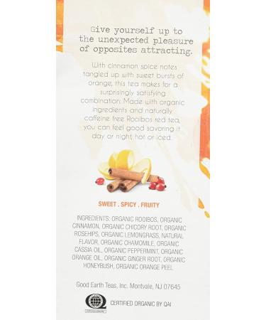 Organic Sweet & Spicy Herbal Tea - Caffeine Free | Good Earth Teas (18 Bags) - Buy Online on GoSupps.com