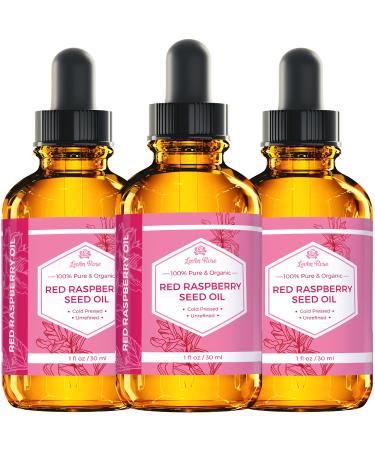 Leven Rose Red Raspberry Seed Oil 1 oz - 100% Natural Anti-Oxidants Vitamin E & A for Face, Hands, Scars & Breakouts - 1 Fl Oz Pack of 1 - Buy Online on GoSupps.com
