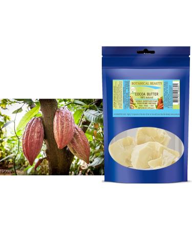 Botanical Beauty Cocoa Butter - Raw Virgin Unrefined from Brazil | 8.46 oz for Skin Hair Body & Nails - Buy Online on GoSupps.com