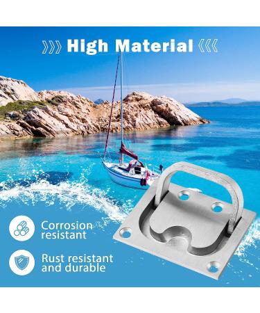 TEANTECH 316 Stainless Steel Hatch Pull Flush Lift Boat Ring Hatches Pull Handle - Set of 2 - Buy Online on GoSupps.com