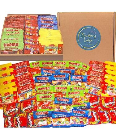 Ultimate Sweet Hamper Gift Box | Haribo Drumstick Skittles | Treat Size Perfect For Birthdays Special Occaisions And Sharing | Strawberry Ledge - Buy Online on GoSupps.com