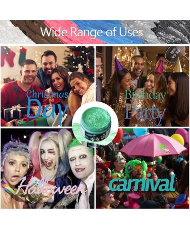  RUIBAVYA Green Hair Dye Wax Temporary Dye Gel Washable DIY for Halloween Christmas Parties Cosplay - Buy Online on GoSupps.com