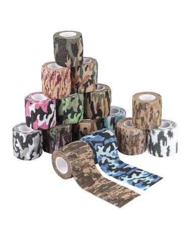 Jospl 15 Self -adhering bandage adhesive bandage cohesive bandage elastic pet vet wrap for finger wrist knees knee ankle contamination for dog horse pet 5cm*4.5m