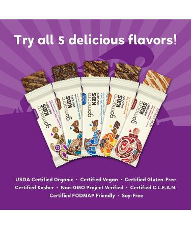 GoMacro Kids MacroBar Organic Vegan Snack Bars - Chocolate Chip Cookie Dough (7 Count, 0.90 oz) - Buy Online on GoSupps.com