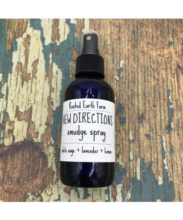 New Directions Smudge Spray - 4 fl oz - Lavender and Lemon Herbal Room Mist - Buy Online on GoSupps.com