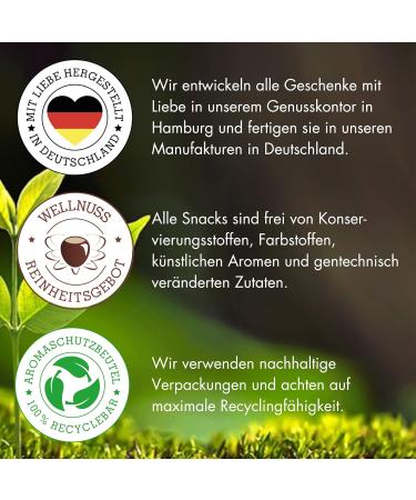 Men's Evening Gift Set | Vegan Caramelized Nuts & 8 Premium Snacks | Perfect Gift for Dad Brother Friend | Wellnut Birch Wood Box - Buy Online on GoSupps.com