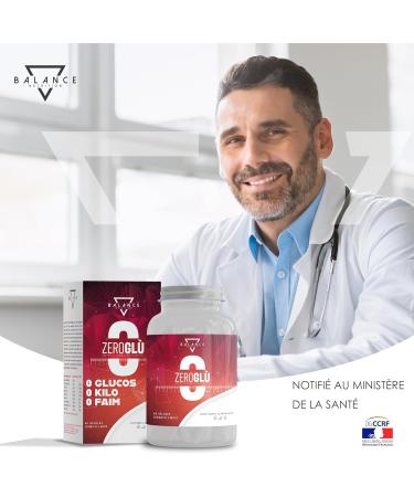 ZEROGLUR - 60 Capsules | Powerful Fat Burner | Hunger Suppressant | Weight Loss | Reduces Sugar Accumulation for Correct Weight Control with BIOPERINE Bean Extract and Piperine - Buy Online on GoSupps.com