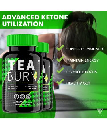 (2 Pack) Tea Burn Green Tea Supplement TeaBurn Capsules Tea Burn Add to Tea Supplement Green Tea Energy Support Supplement Women Men TeaBurn Maximum Strength Advanced Capsule Formula (120 Capsules) - Buy Online on GoSupps.com