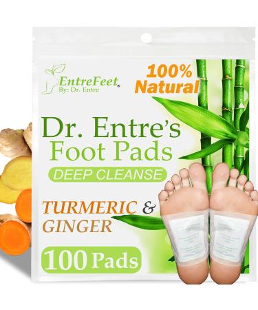 Turmeric & Ginger Detox Foot Patches 100 Pack: Detox Foot Pads Deep Cleansing to Remove Toxins & Sleep Better Foot Detox Patches 100 Count (Pack of 1)