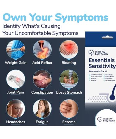 Check My Body Health Essentials: 400-Part Food Intolerance Test Set | Sensitivity & Bioresonance Testing with Home Diary Template - Buy Online on GoSupps.com