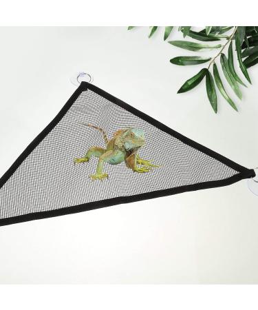 Firtink 2 Packs Mesh Reptile Hammocks Breathable Reptile Hammock Set Medium Reptile Lizards Snakes Hammock Lounger Ladder Accessories Net Hanging Bed Toys M 33x33x48 CM - Buy Online on GoSupps.com