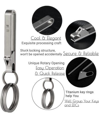 Bang Ti H6 Titanium Quick Release Keychain Clip Multi-Tool with Keyrings Kit - Buy Online on GoSupps.com