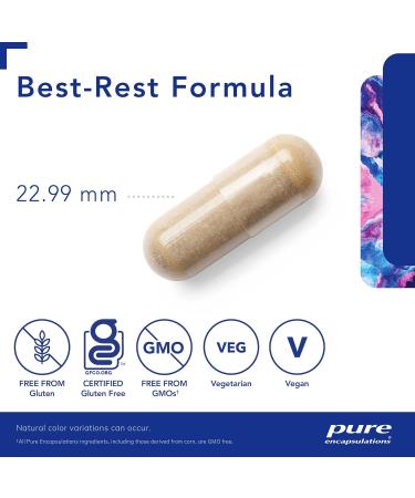 Pure Encapsulations Best-Rest Formula | Support the Onset of Sleep and Sleep Quality* | 120 Capsules - Buy Online on GoSupps.com