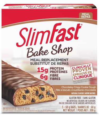 SlimFast Original Meal Replacement or Weight Loss Shake Mix Powder - 530g - Strawberry Supreme Flavour & 1 Box of Slimfast Bake Shop Meal Replacement Bars with 15g of Protein & 5g Fiber - Buy Online on GoSupps.com