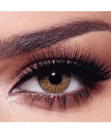 Bella 1 -day Colored contact lenses Radiant Hazelnut (diopttria -0.00) -10x -covering daily lenses natural color lenses in hazelnut brown perfect for dark eyes without strength