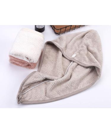Microfiber Hair Dryer Towel - Fast Drying Pineapple Design Soft Water-Absorbing Towel Cap with Button - Ideal for Shower & Travel - Buy Online on GoSupps.com