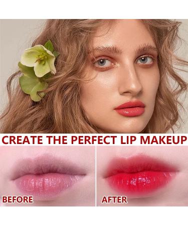 2 Colors Lip Tint Stain Set - Long Lasting & Waterproof Lip & Cheek Tint - Hydrating Natural Glossy Liquid Lipstick for Women - Buy Online on GoSupps.com