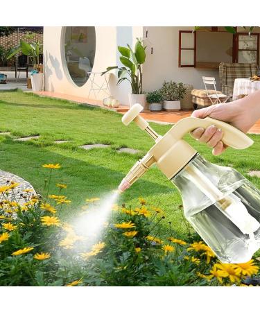 Plant Mister Plant Spray Bottle | Mist Spray Bottle for Gardening | 1.5L Pressure Watering Can Garden Adjustable Spray Bottle for Indoor Succulent Bonsai Yellow - Buy Online on GoSupps.com