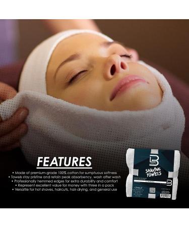 Level 3 Face Towels - White Cotton Cloth for Barbers & Salons - Soft, Light, Absorbent - Buy Online on GoSupps.com
