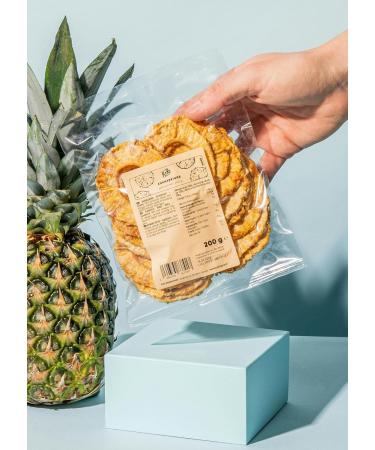 KoRo - Dried pineapple without added sugar 200 g - Buy Online on GoSupps.com