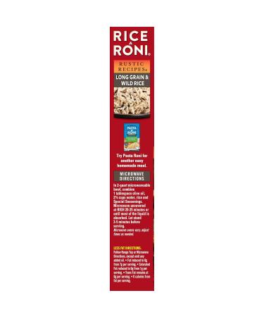 Rice-a-Roni Rustic Recipies Long Grain & Wild Rice Mix 4.2oz - Pack of 12 Boxes - Buy Online on GoSupps.com