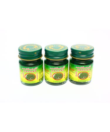 Thai Herbal Wax (15g X 3 pcs 45 Grams). Imported from Thailand. Massage Balm. Thai Boxing (Muay Thai). Thai Herbal Balm.