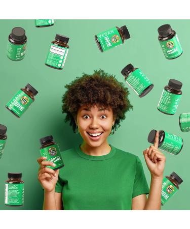 iVegan Raw Whole Food Iodine Pills from Kelp - Thyroid Support Supplement - 60 Vegan Capsules - Buy Online on GoSupps.com