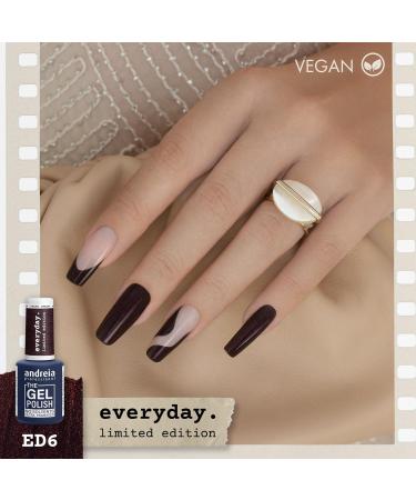 Andreia Professional Gel Nail Polish - Solvent-Free - Limited Edition ED6 Metallic Brown with Copper Shift - Buy Online on GoSupps.com