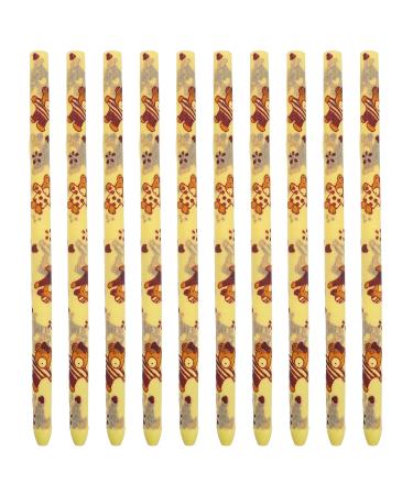 Beaupretty tool 10pcs wax candles ear massage tool Thermal L candle b R pattern light with sponge plates for ear wax cleaning cleaning tools
