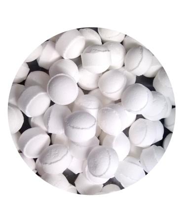 30 x Scented Bath Marbles Fizzers Mini Bombs in Gift Bag (Snowmusk)