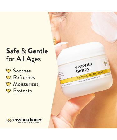 ECZEMA HONEY Soothing Facial Cream & Vitamin C + Ferulic Acid Serum Bundle - For Sensitive & Dry Skin - Cruelty Free - Buy Online on GoSupps.com