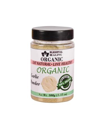 Blessfull Healing Organic Garlic Powder 100 Gram Airtight Container (Packing May Vary) 100 Gram 3.35 oz